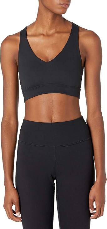Amazon.com: Marca Amazon - Core 10 - Sujetador deportivo para mujer de  línea larga con tiras cruzadas y espalda cruzada : Ropa, Zapatos y Joyería