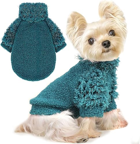 Miniatura 1 de Suéter para perro, ropa para perros pequeños, suéter de forro polar para perros pequeños, suéter para perros pequeños, suéter para mascotas, suéter