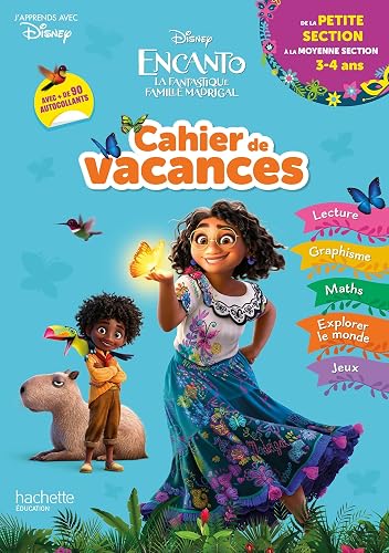 Disney - Encanto - De la Petite à la Moyenne section - Cahier de vacances 2024
