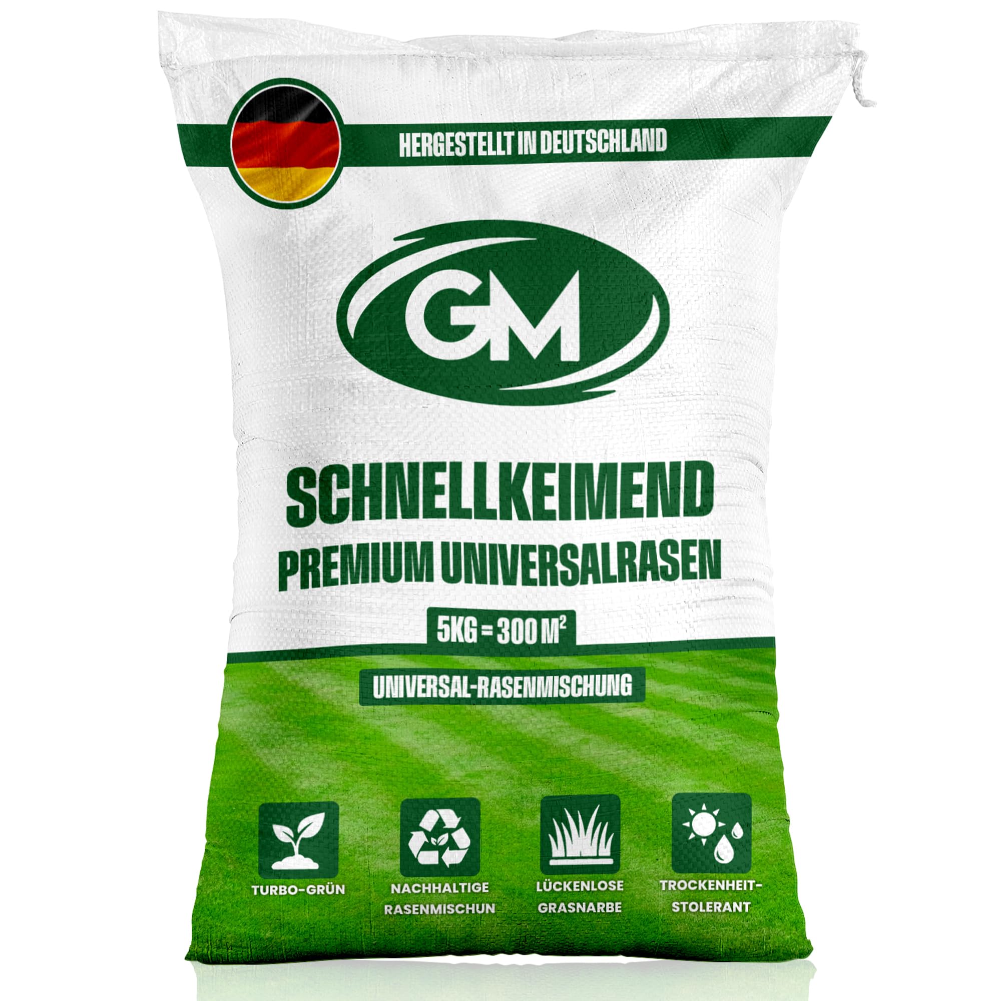 GroundMaster Semillas de césped para jardín resistente y duradero de primera calidad. Disponible en varios tamaños.