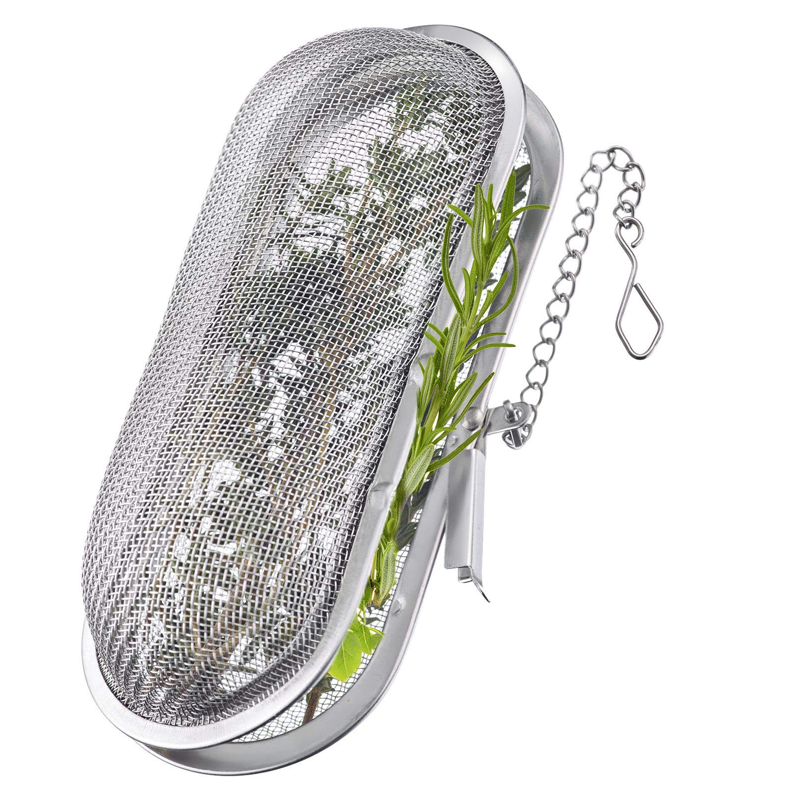 Westmark Infusor de hierbas, especias y té, Longitud: 11 cm, Acero inoxidable, Plata, 32302260