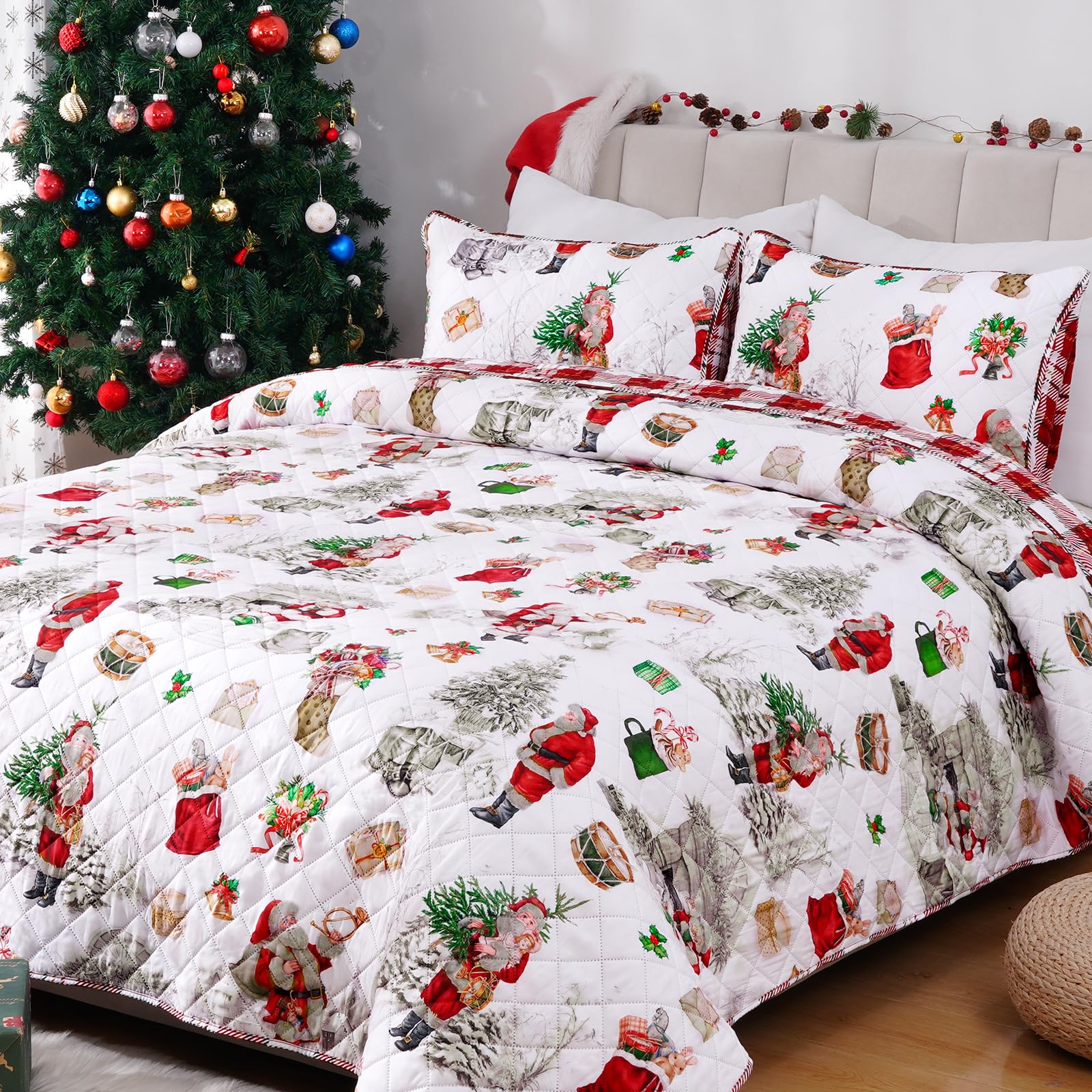 Queen Size Christmas Beddingnull