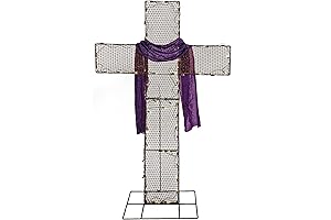 National Tree Company Easter Cross Religious Yard Decor