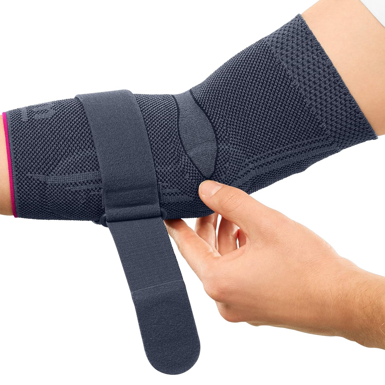 medi Epicomed - Ellenbogenbandage - Unisex - silber - Größe III - Kompressionsbandage zur Stabilisierung des Gelenks bei Tennisarm oder Golferarm - Beidseitig tragbar - Ellenbogen - atmungsaktiv