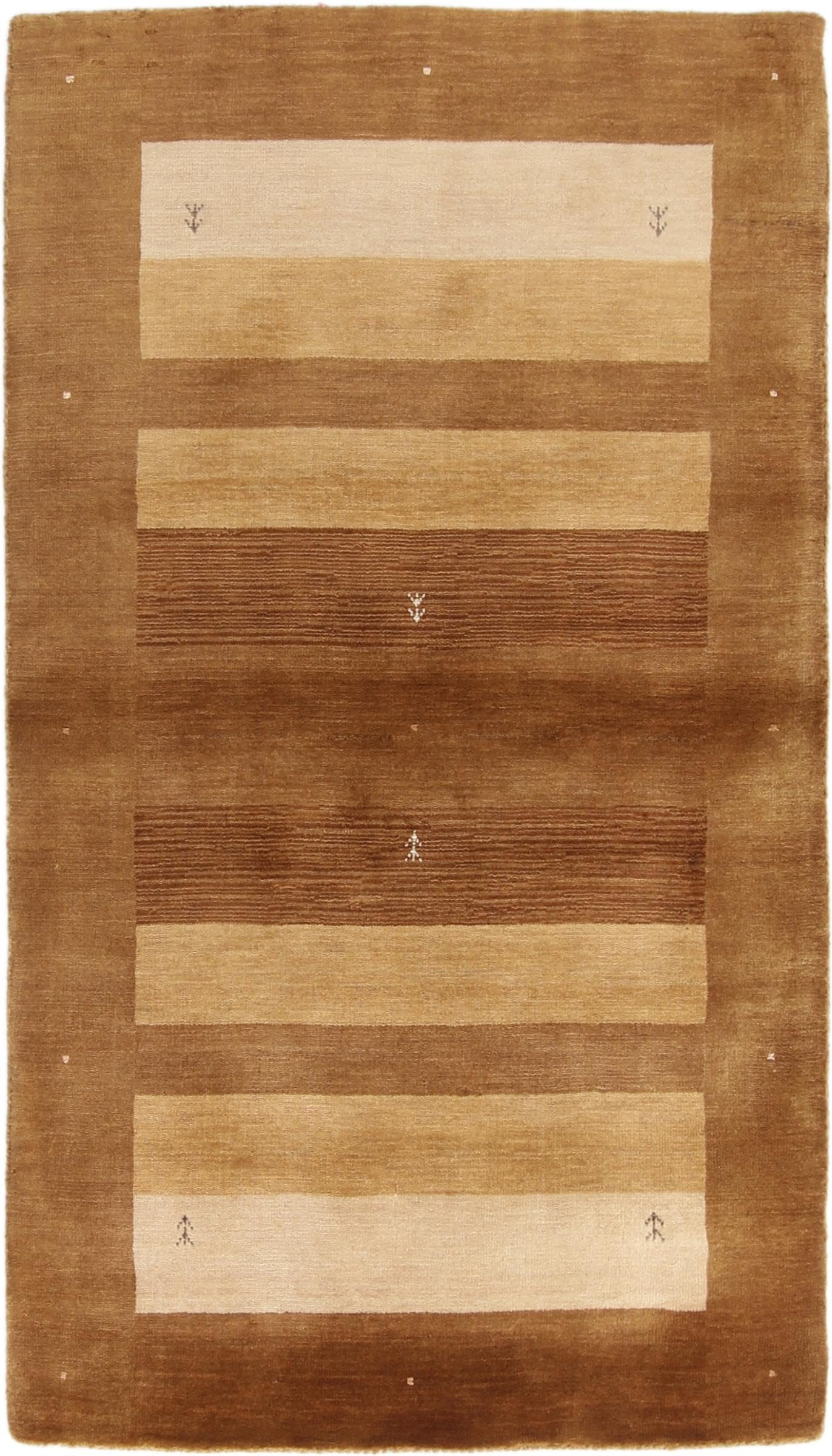 Tapis de course d'Orient Gabbeh en laine moderne pour entrée et couloir
