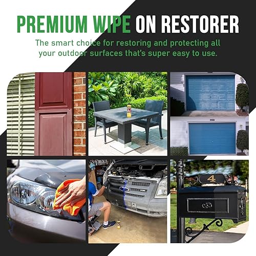 Miniatura 4 de Limpiar | Restaurador de color avanzado y protector para persianas decoloradas | Moldura de plástico para automóvil | Muebles de patio y superficies