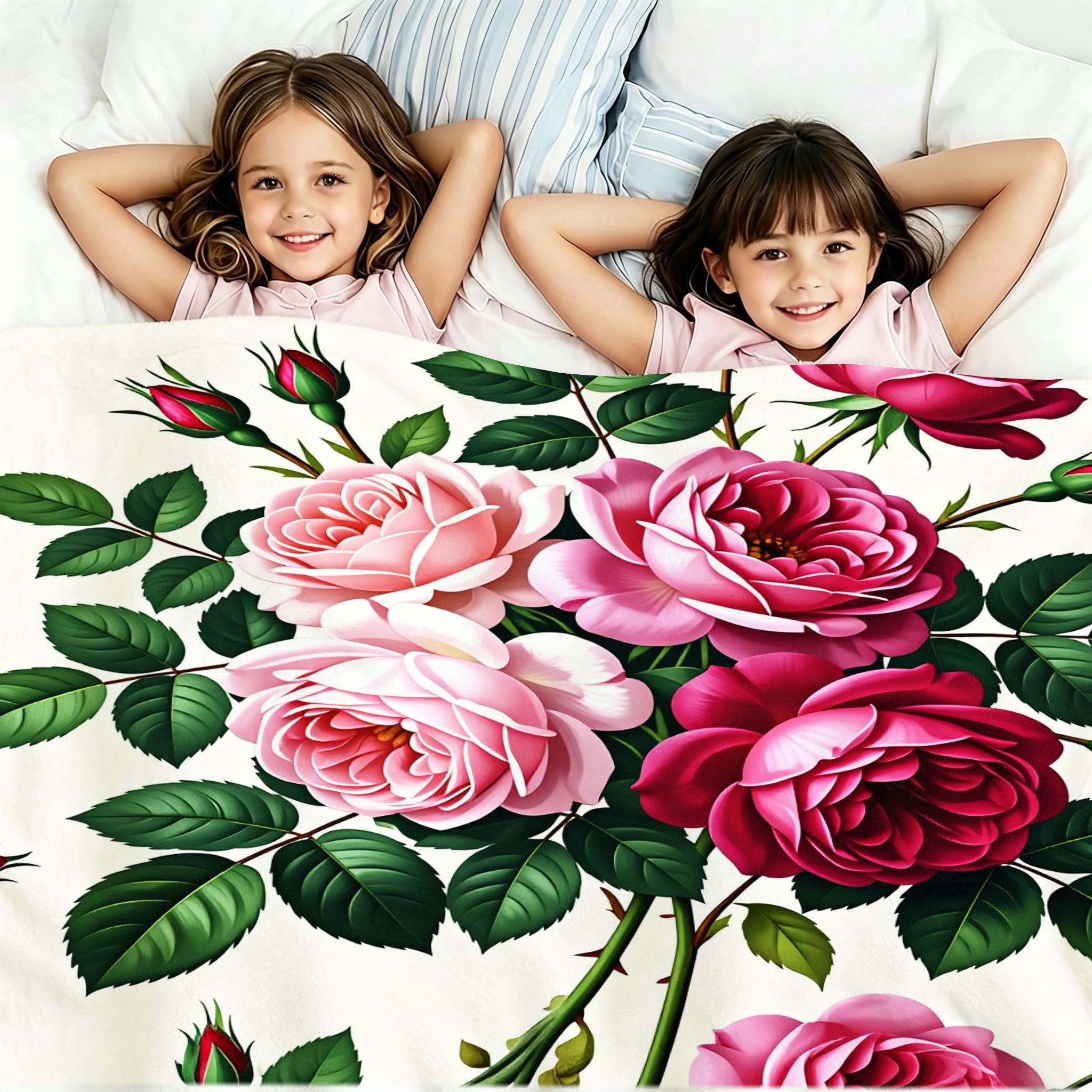 Leggera Durevole Coperta Pile Peonia Rossa 240x260, ZQ2814