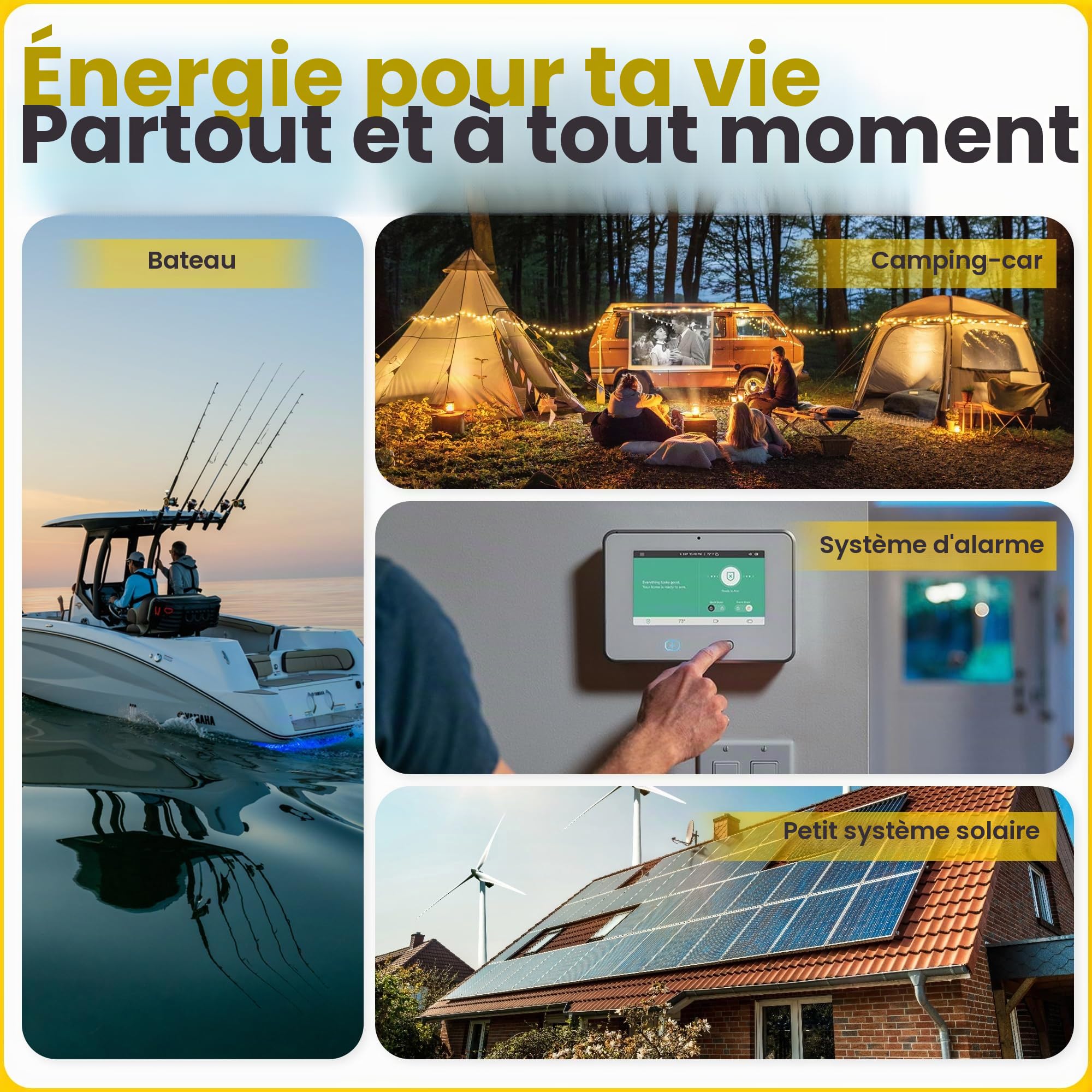Offgridtec 32 Ah 12 V AGM Batterie solaire pour applications cyclique, 2–01–001480