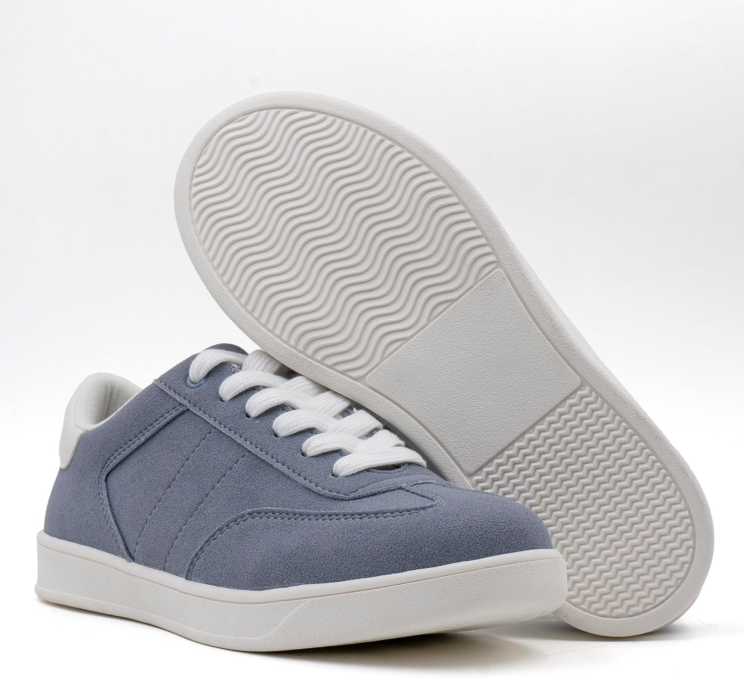 Women's Lace Up Trendy Sneaker Classic Fashion Low Top Walking Shoes - Picture 18 of 109