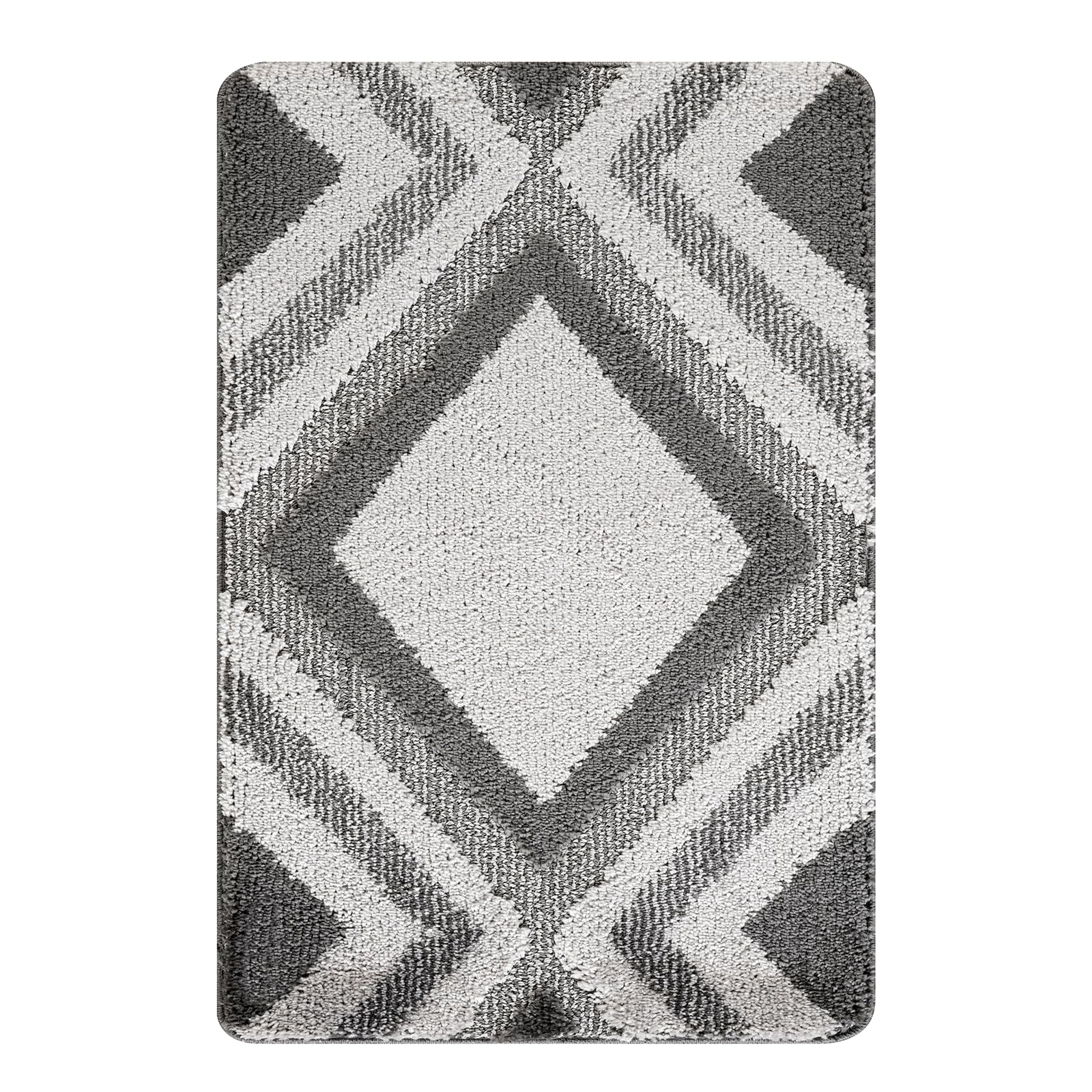 Paradise Door Mat – Soft, Machine Washable Dirt Trapper Rug - Rubber Backed Floor Mat -Heavy Duty Non Slip Doormats, Super Absorbent Front Door Mat, Entrance Rug (Grey, 60x90)