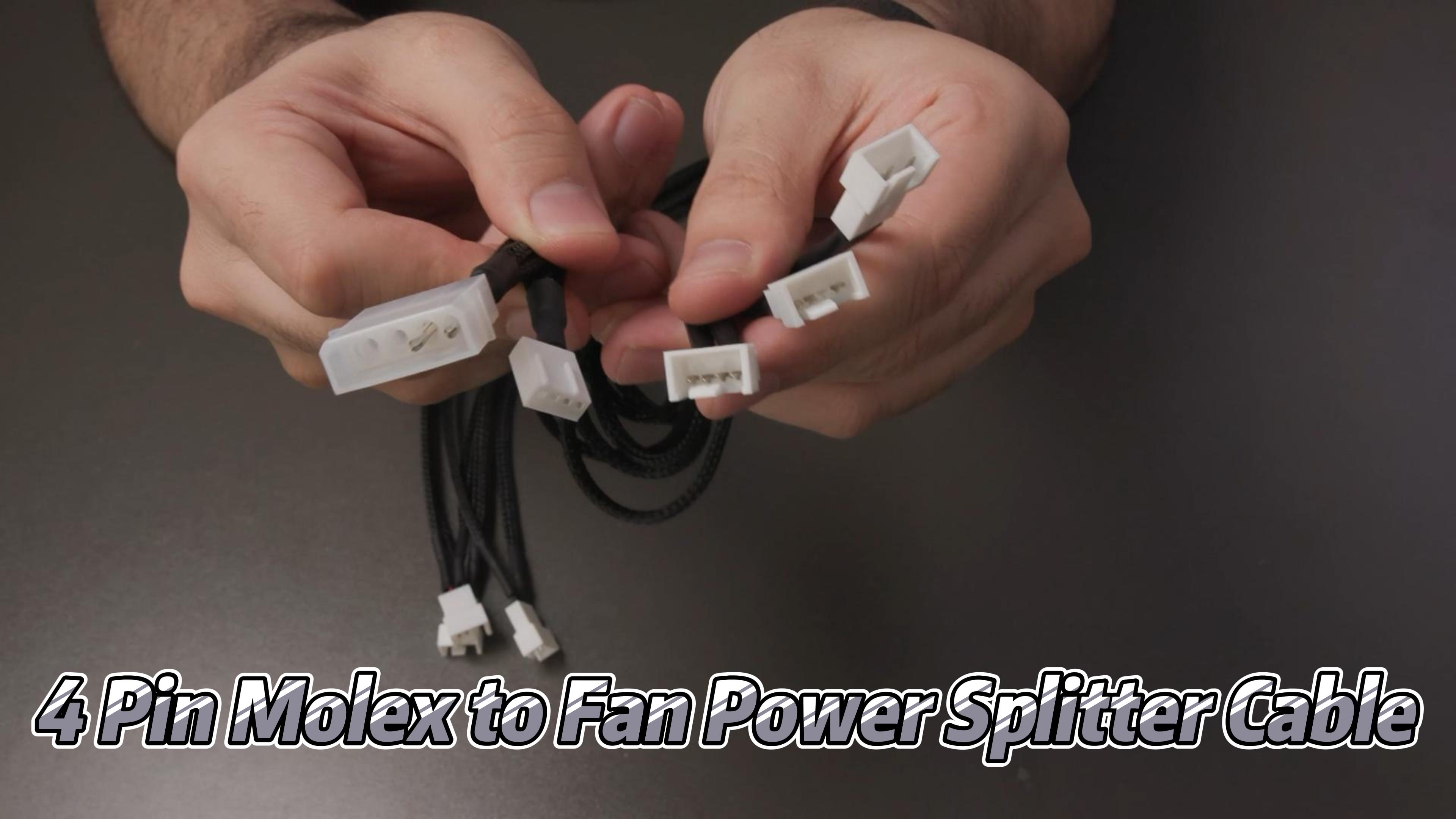 Amazon.com: J&D 4 Pin Molex to Fan Power Splitter Cable 2Pack, for