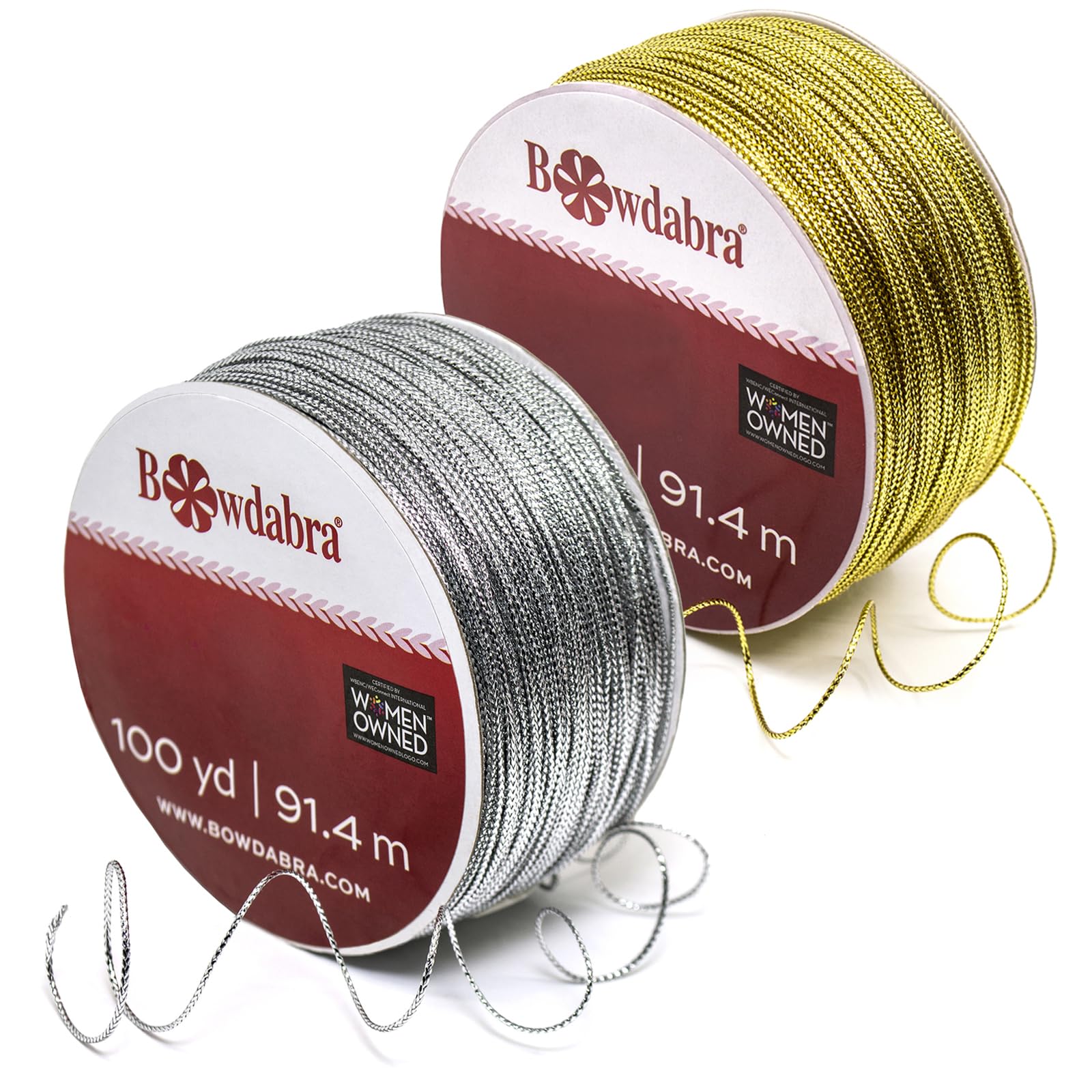 Morex Ribbon Bowdabra Combo - 400 ft Wire, 200 ft Gold and 200 ft Silver, Bow Wire