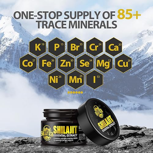 Miniatura 7 de Shilajit - Resina Shilajit orgánica pura del Himalaya, paquete de 4  Suplemento 100% Shilajit de grado dorado  Resina Shilajit natural con más de 85