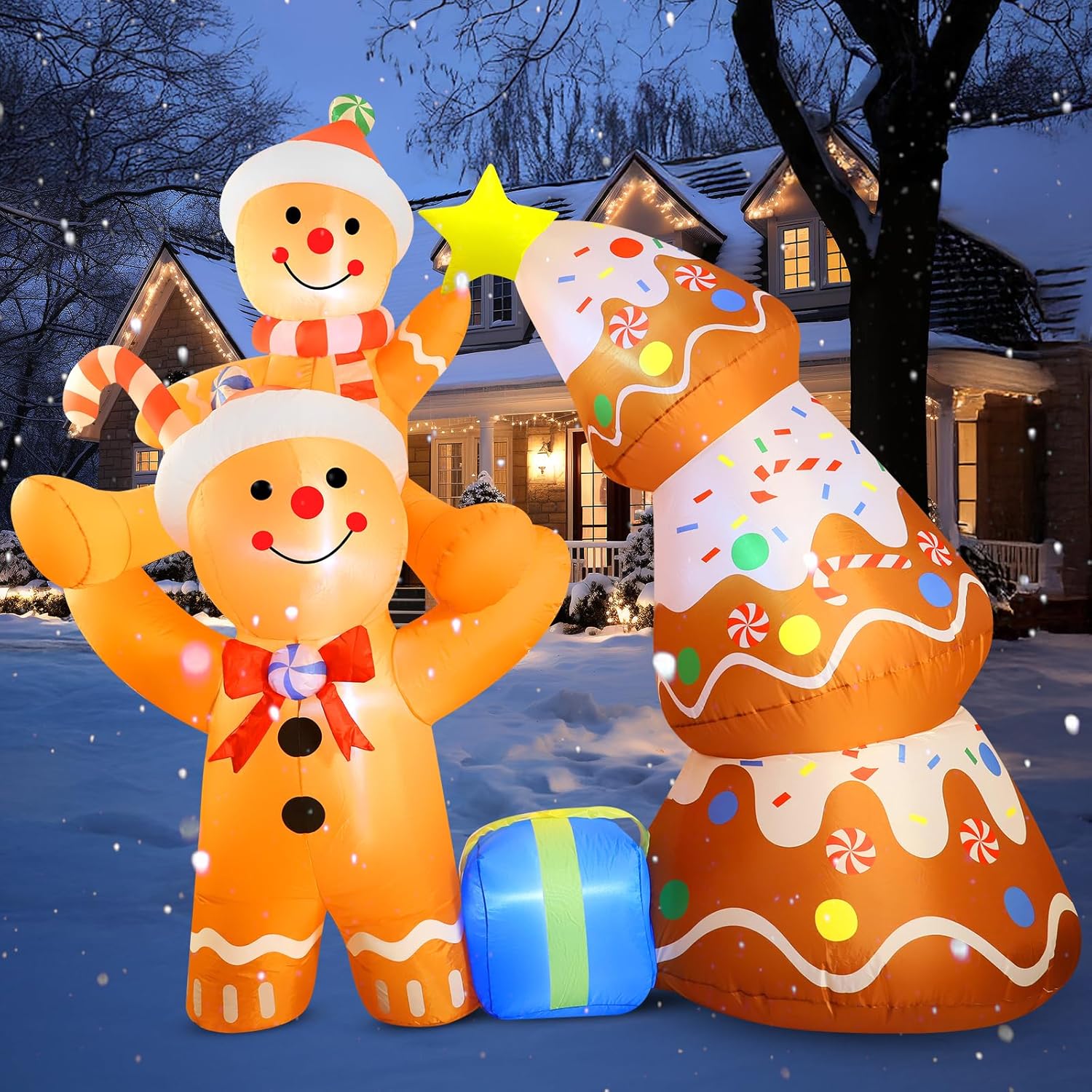 Koncifun 7.2 FT Christmas Inflatables Yard Decorations