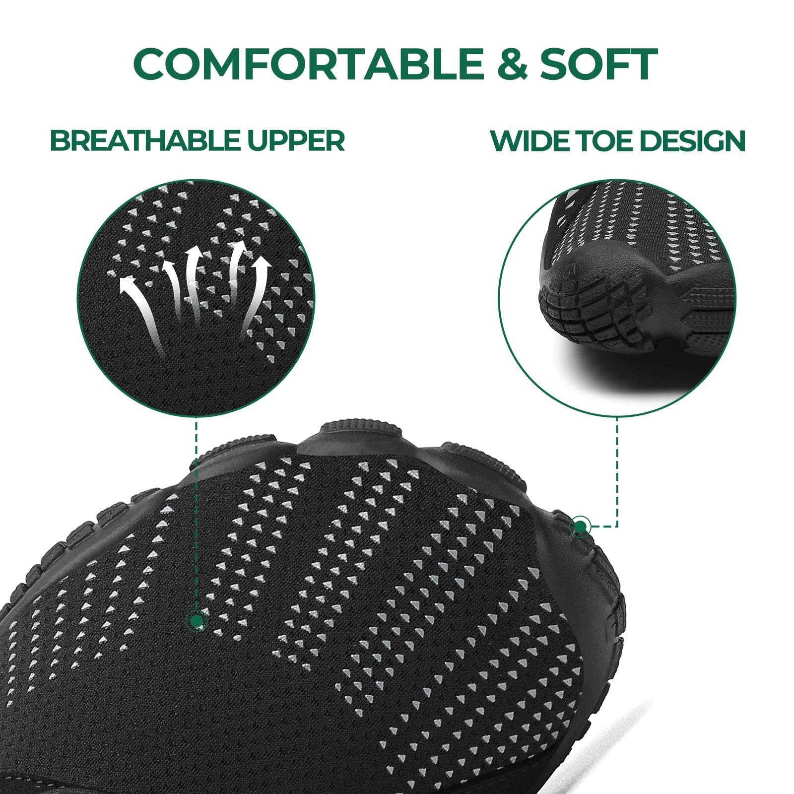 SAGUARO Scarpe Barefoot Shoes Minimaliste Scarpe da Trail Running Uomo Donna Gr.36-48