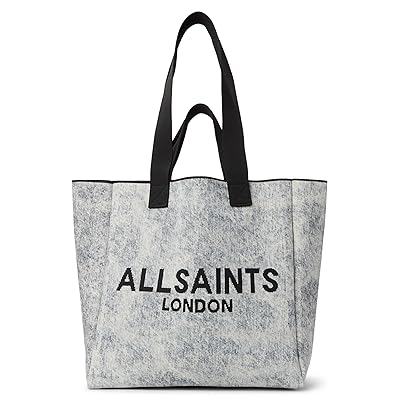AllSaints Izzy Denim East/West Tote Tote Handbags Washed Grey, Denim/Polyester