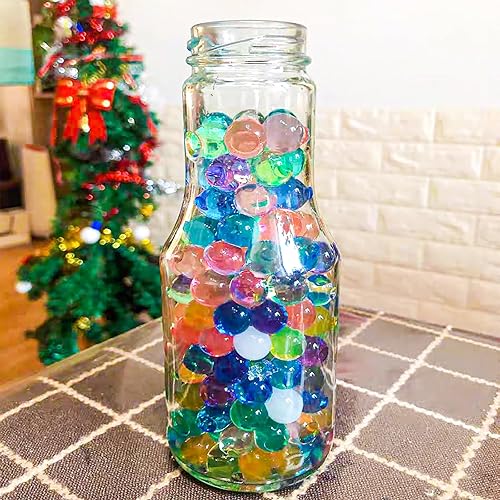 Miniatura 3 de NIKOEO 10000 cuentas de gel de agua, cuentas de gel de agua verde esmeralda para relleno de jarrón, centro de mesa de boda, decoraciones de Navidad,
