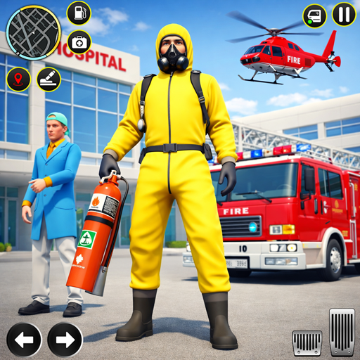 Firefighter Truck Simulator : Emergency Rescue Games