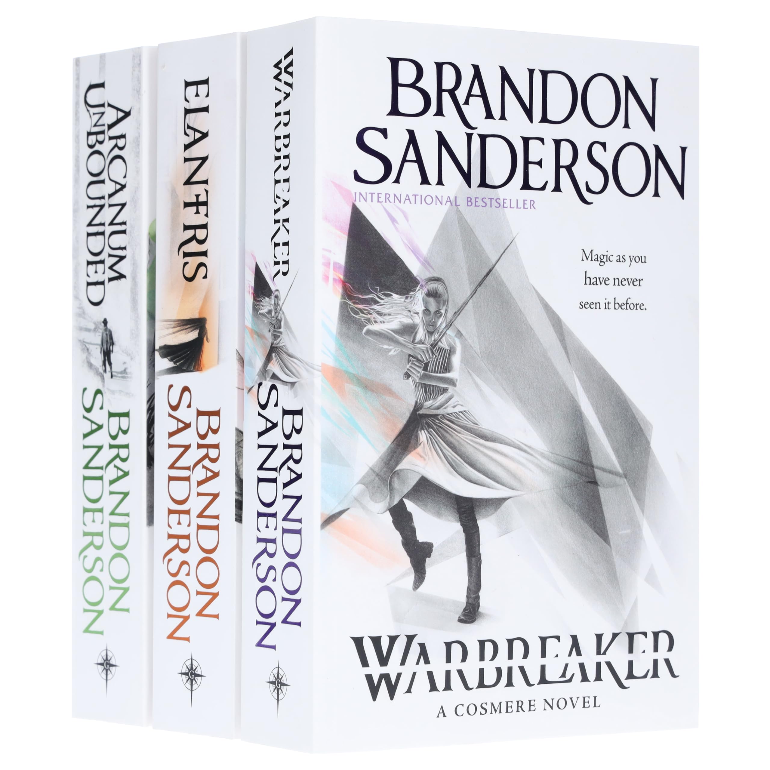 Brandon Sanderson Collection 3 Books Set (Arcanum Unbounded, Elantris & Warbreaker):