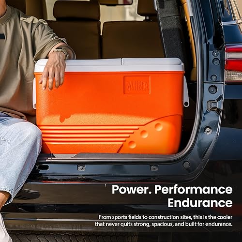 Miniatura 4 de Insulated Portable Large Ice Chest Hard Shell Cooler 31.744.460.2 Quart Camping Cooler, 34 Day Ice Retention Outdoor Hard Cooler for Camping, BBQs,