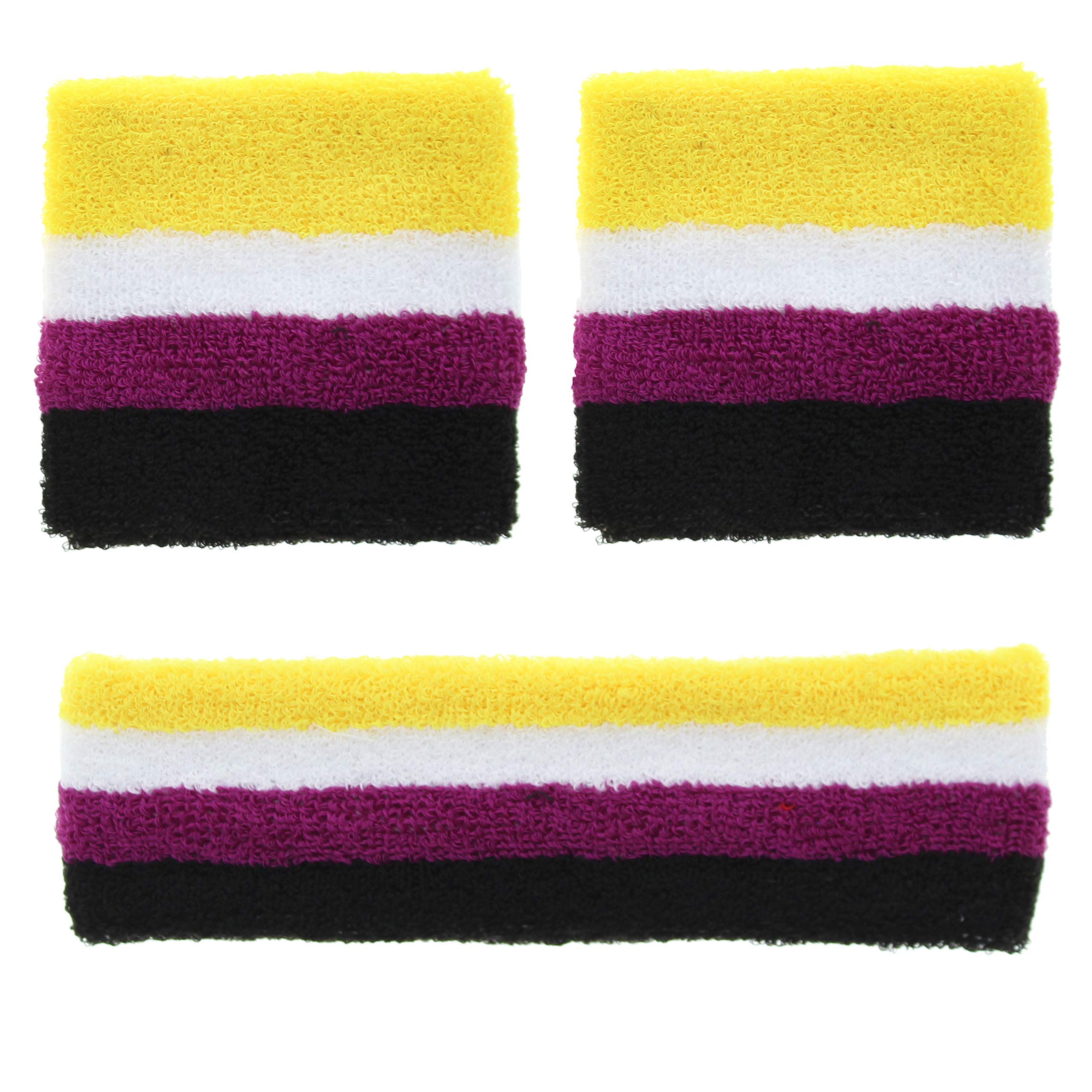 Zac's Alter Ego Gay Pride Festival Equality Non-Binary Sweatbands & Headband Set