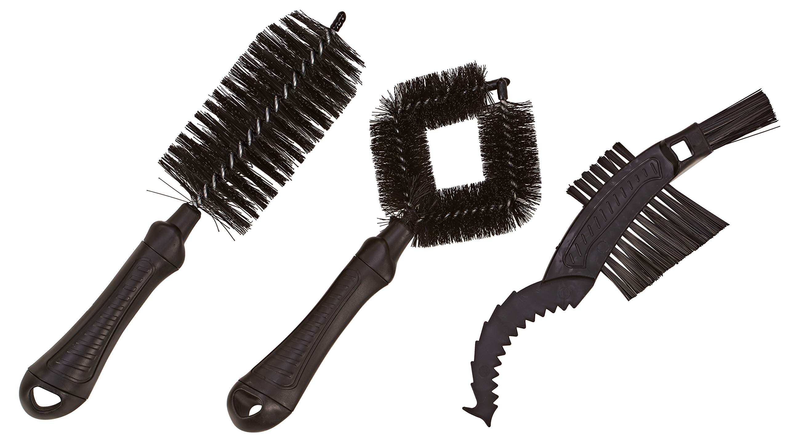 Prophete Unisex - Adult Grooming Brush Set 3 Pieces Brushes for Frame and Wheel Cleaning Black, One Size, standard size