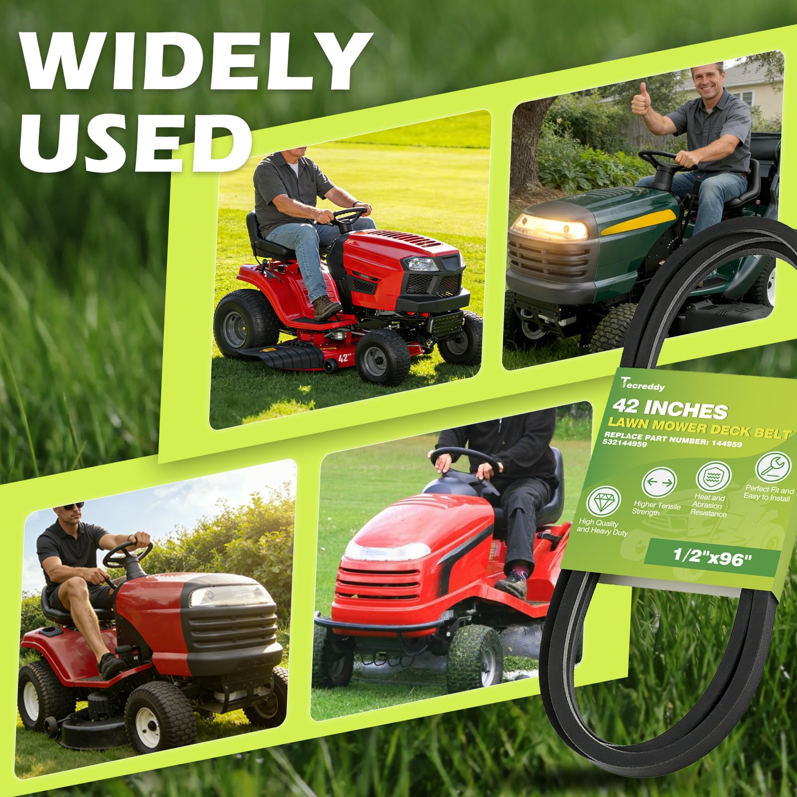 Deckumbau-Satz Für Husqvarna LT1000/LT2000 – Inkl. Alle Teile Für 42-Zoll-Mähwerk – Alu, Gummi, Stahl