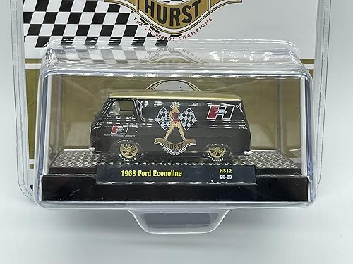 M2 Machines 1963 Ford Econoline Escala 1:64 HS12 20-89 Negro Oro por M2 Coleccionable 1 de 5500