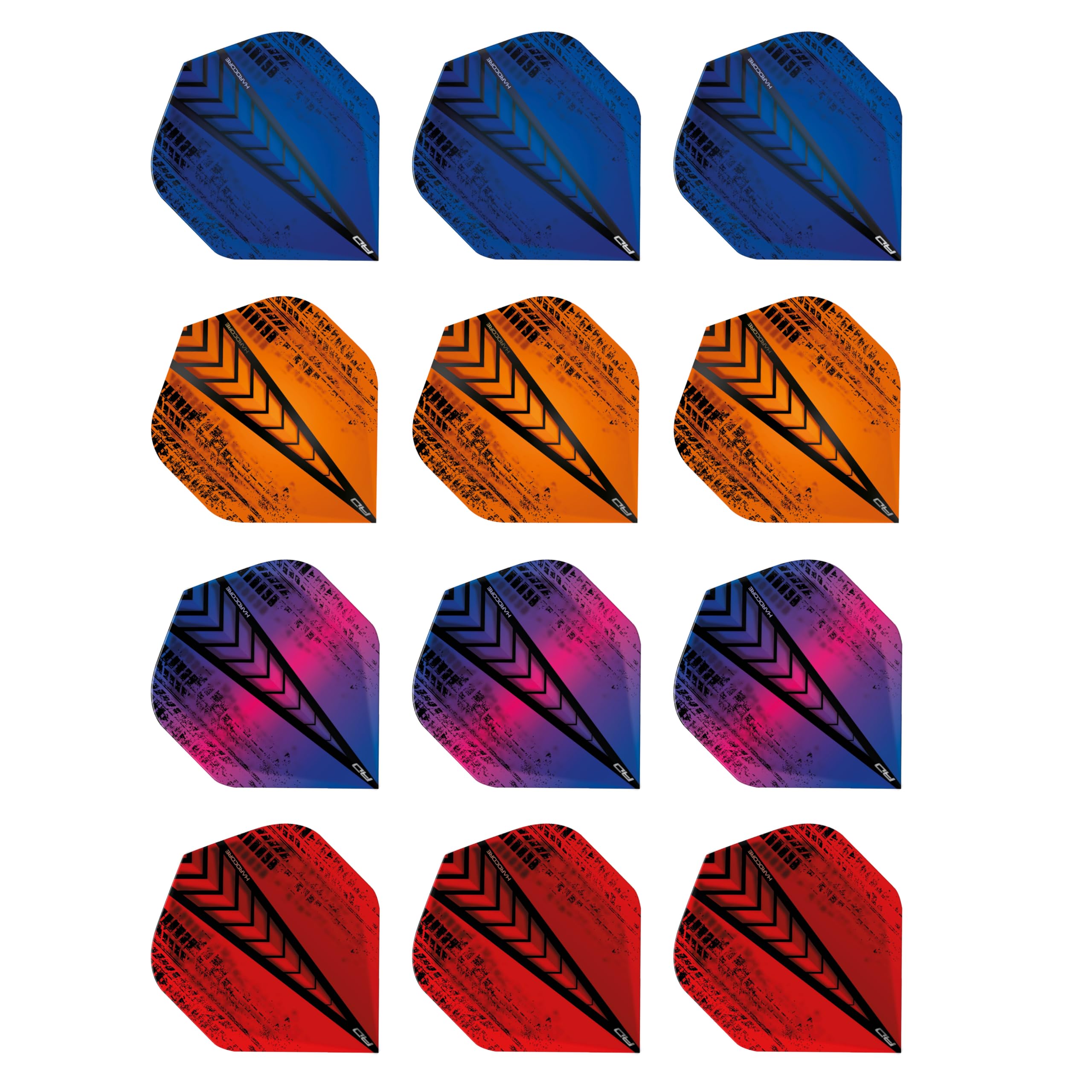 RED DRAGON Selection Pack Extra Thick Standard Dart Flights, Checkout Card