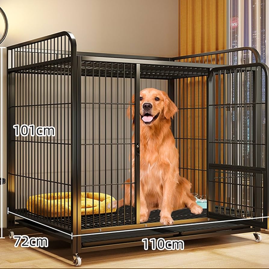 直接取引 専用【新品】大型犬ペットケージ 頑丈犬用ゲージ キャスター屋根付き 大型犬ペットケージ 頑丈犬用ゲージ キャスター屋根付き 手入れ