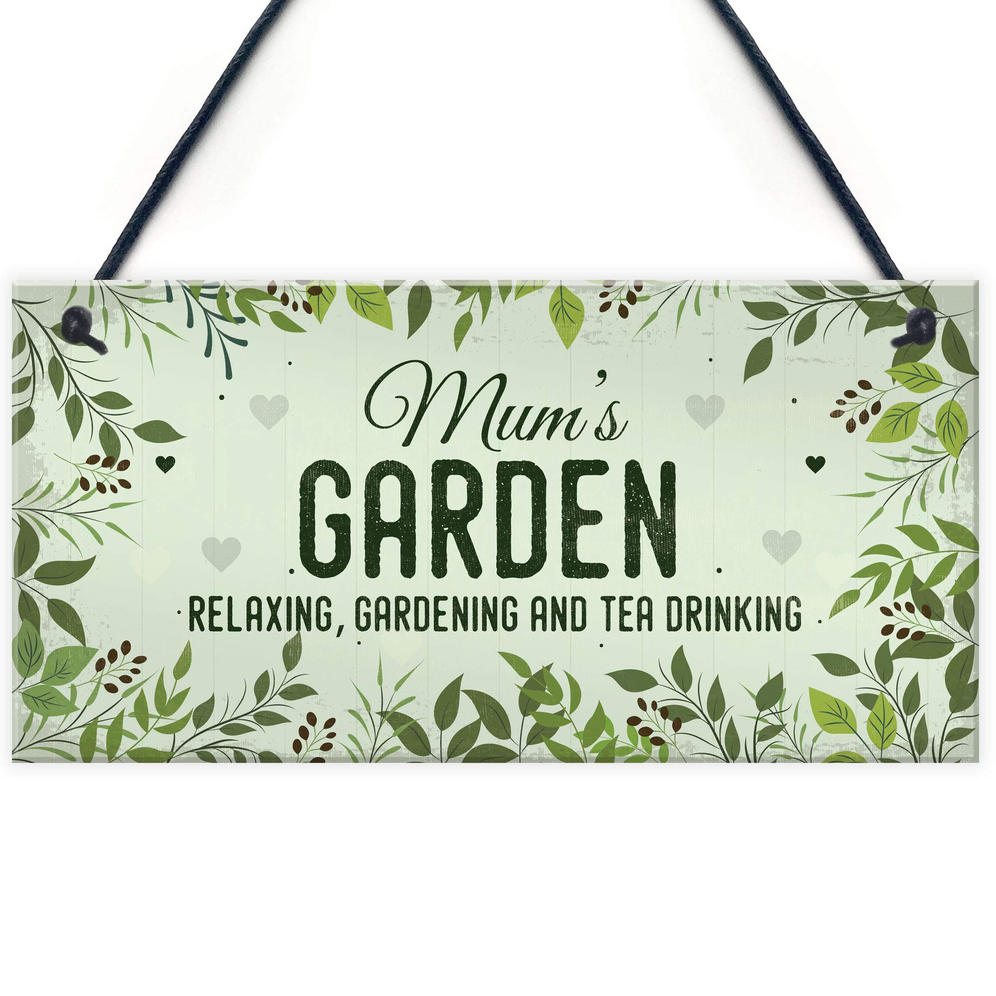 Red Ocean Any Name Garden Sign Personalised Hanging Plaque For Garden Summer House Shed