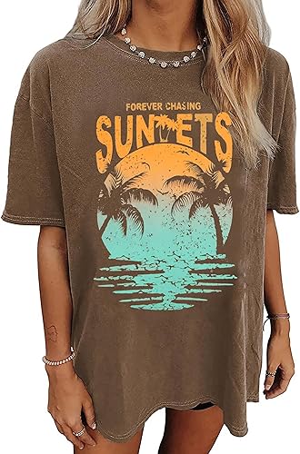 Oversized Nashville Music City T-Shirt Women Oversized Shirts Rock Band