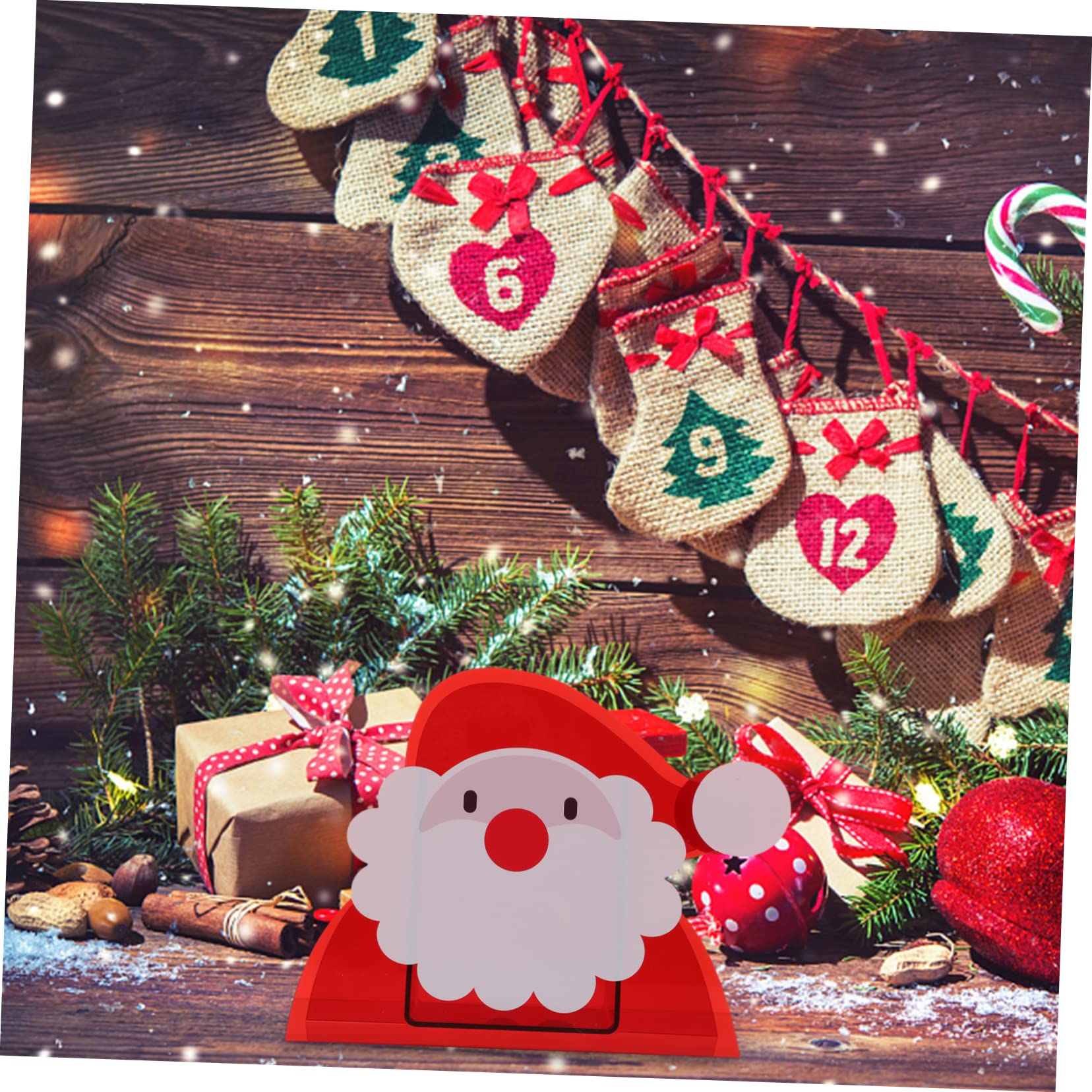 TOPBATHY 2 Piezas macetero multifunción navideños Christmas jarrones Decorativos para el hogar Titular de la Flor de Navidad decoración Maceta para el hogar macetero Compacto