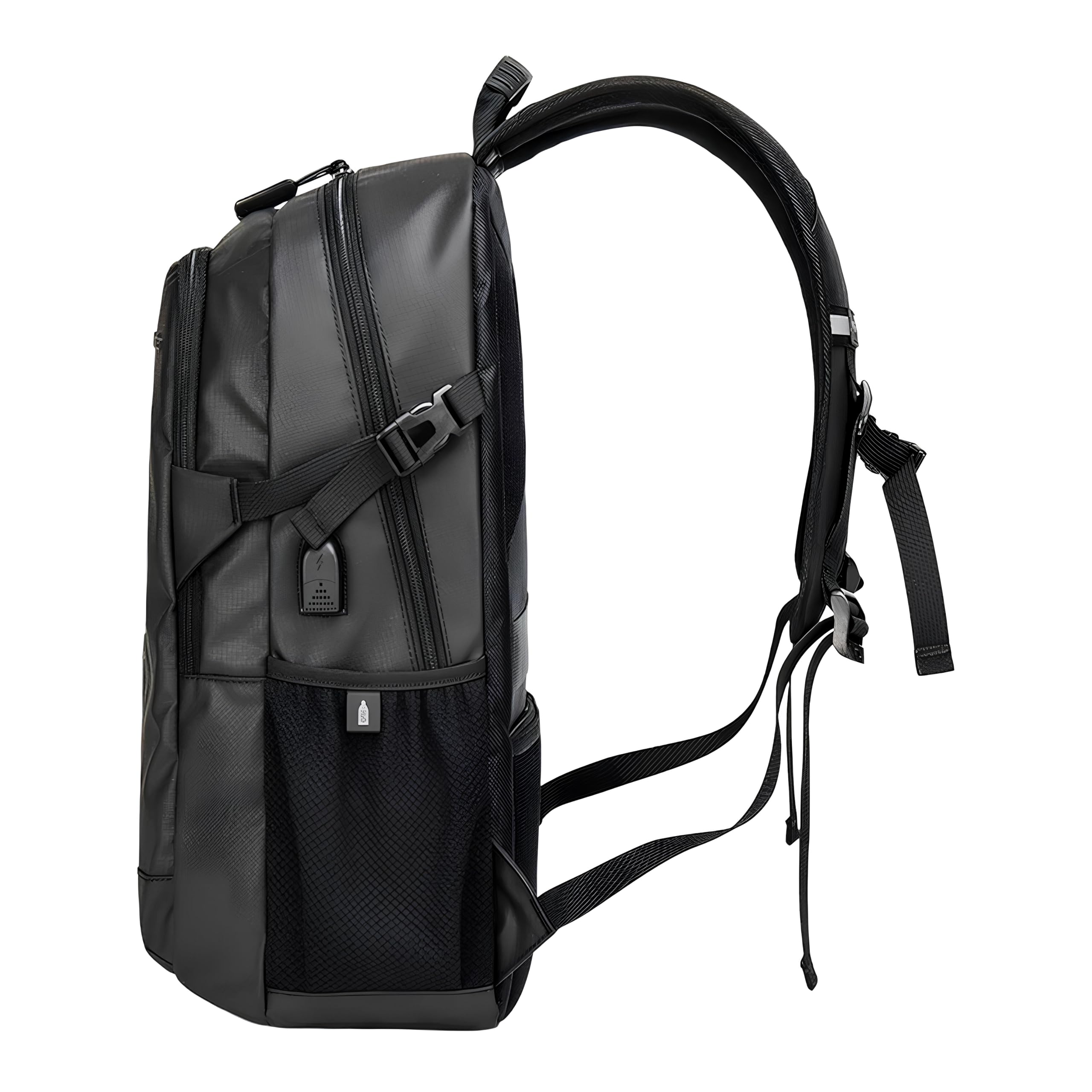 Arctic Hunter, Zaino da Lavoro Uomo e Donna 26,3 L, Impermeabile, Scomparto Laptop da 15,6" e Porta USB, Tasca Antifurto, 47x33x17 cm, Nero