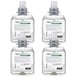GOJO Green Certified Foam Hand Cleaner, Fragrance Free, 1250 mL Hand Soap Refill FMX-12 Push-Style Dispenser (Pack of 4) - 5165-04