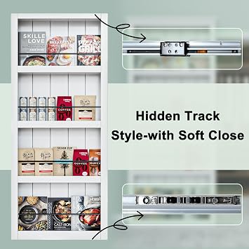 Bookshelf Style Solid Core White Chost Door, 48*84