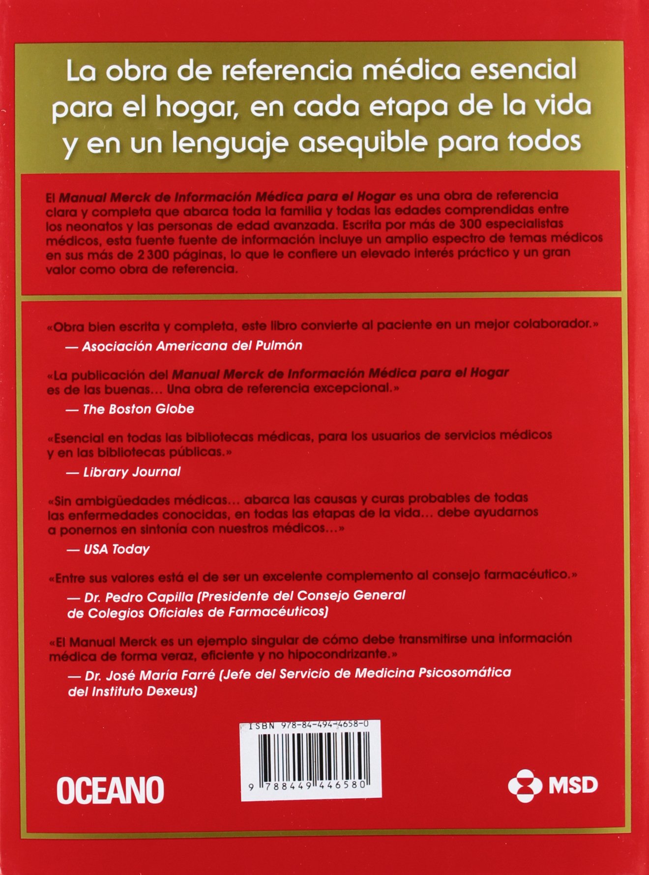 Manual Merck de Información médica para el hogar (Manuales)