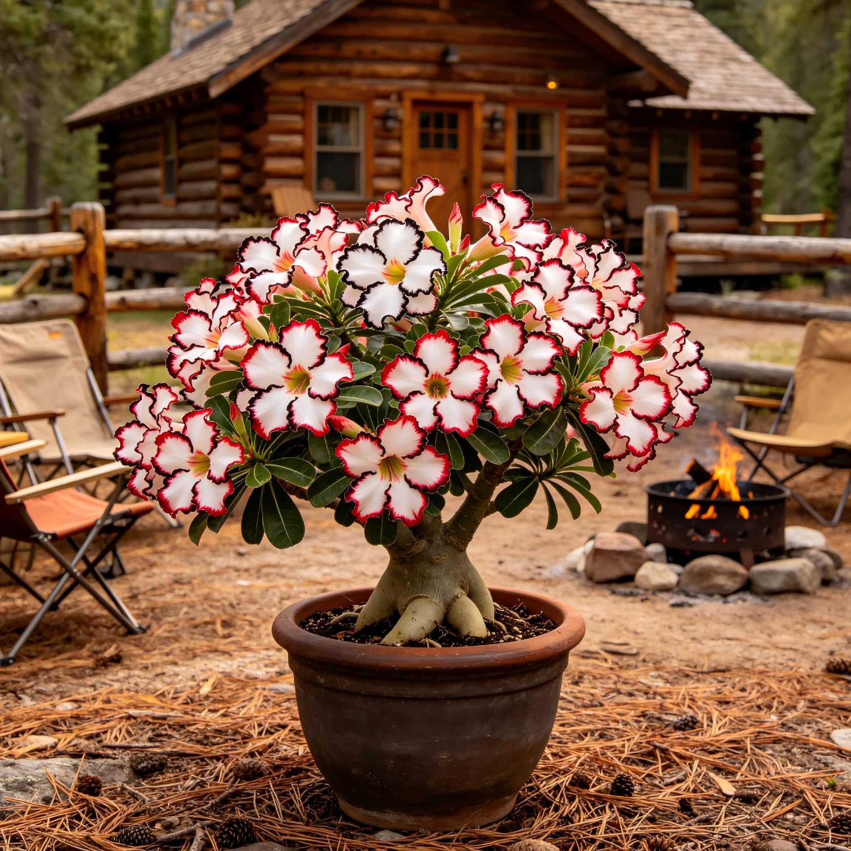 Hybrid Double Desert Rose Seeds- Vibrant Floral Display Garden-10pcs-A