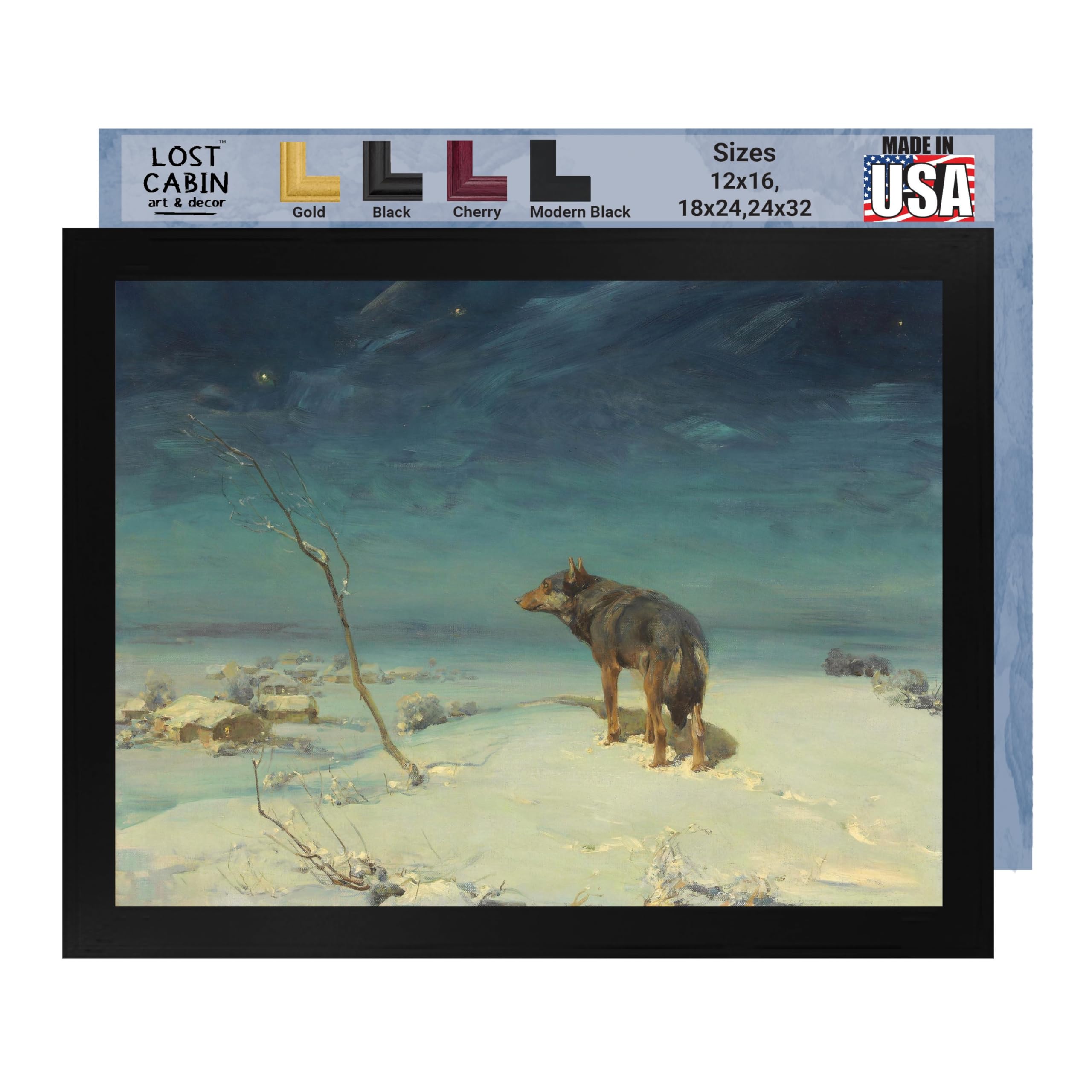 Amazon.com: Lost Cabin Lone Wolf by Alfred Kowalski | Print in