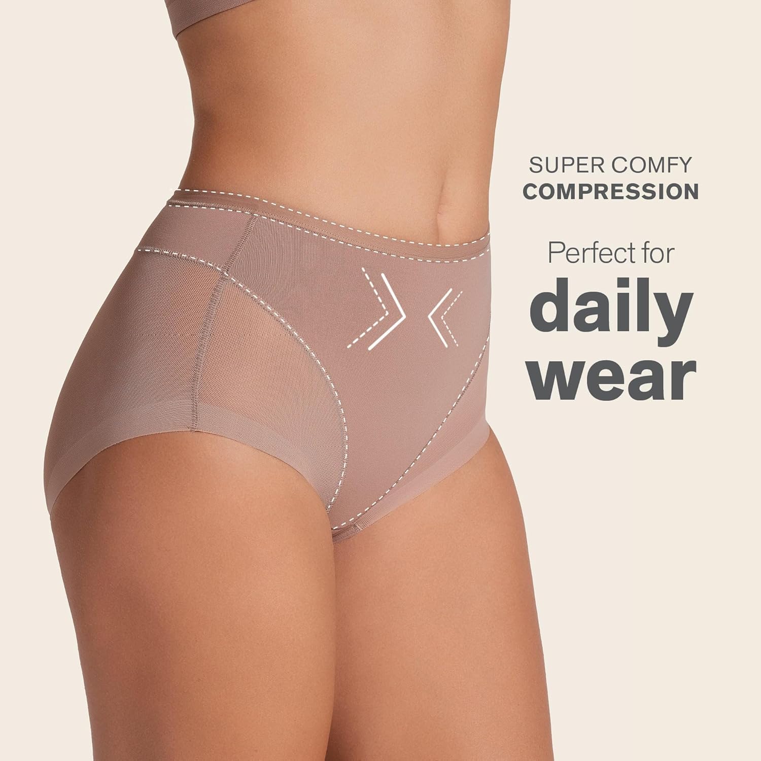 Leonisa Invisible High Waisted Tummy Control Underwear - Shapewear Panties For Women - Image 3