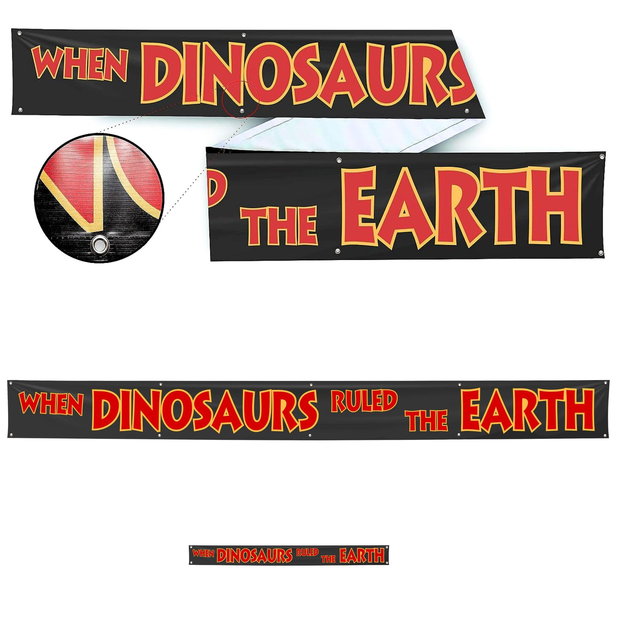 When Dinosaurs Ruled the Earth Banner (1'x10')
