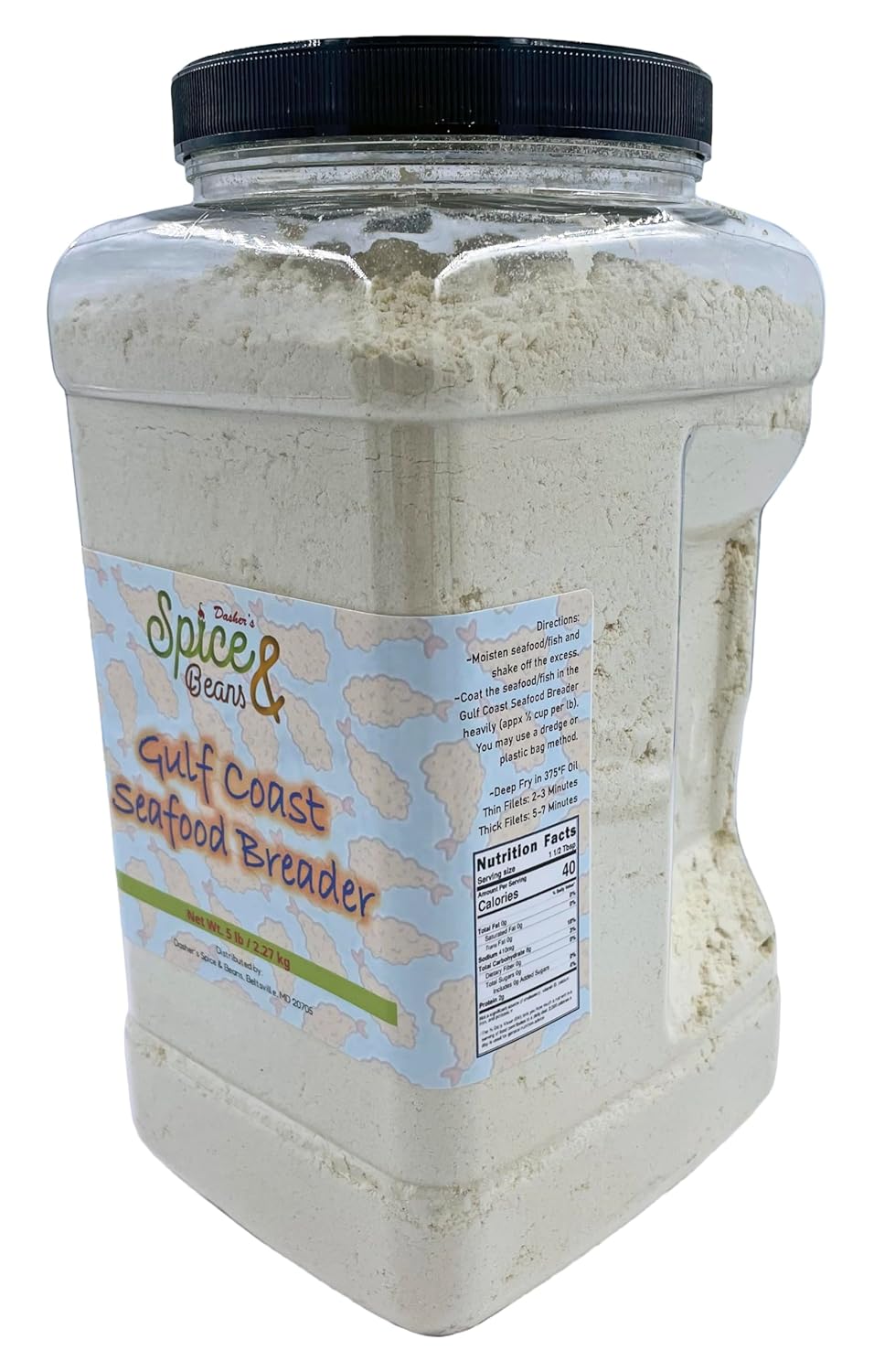 Gulf Coast Seafood Breader | By Dasher's Spice & Beans | 5 lb