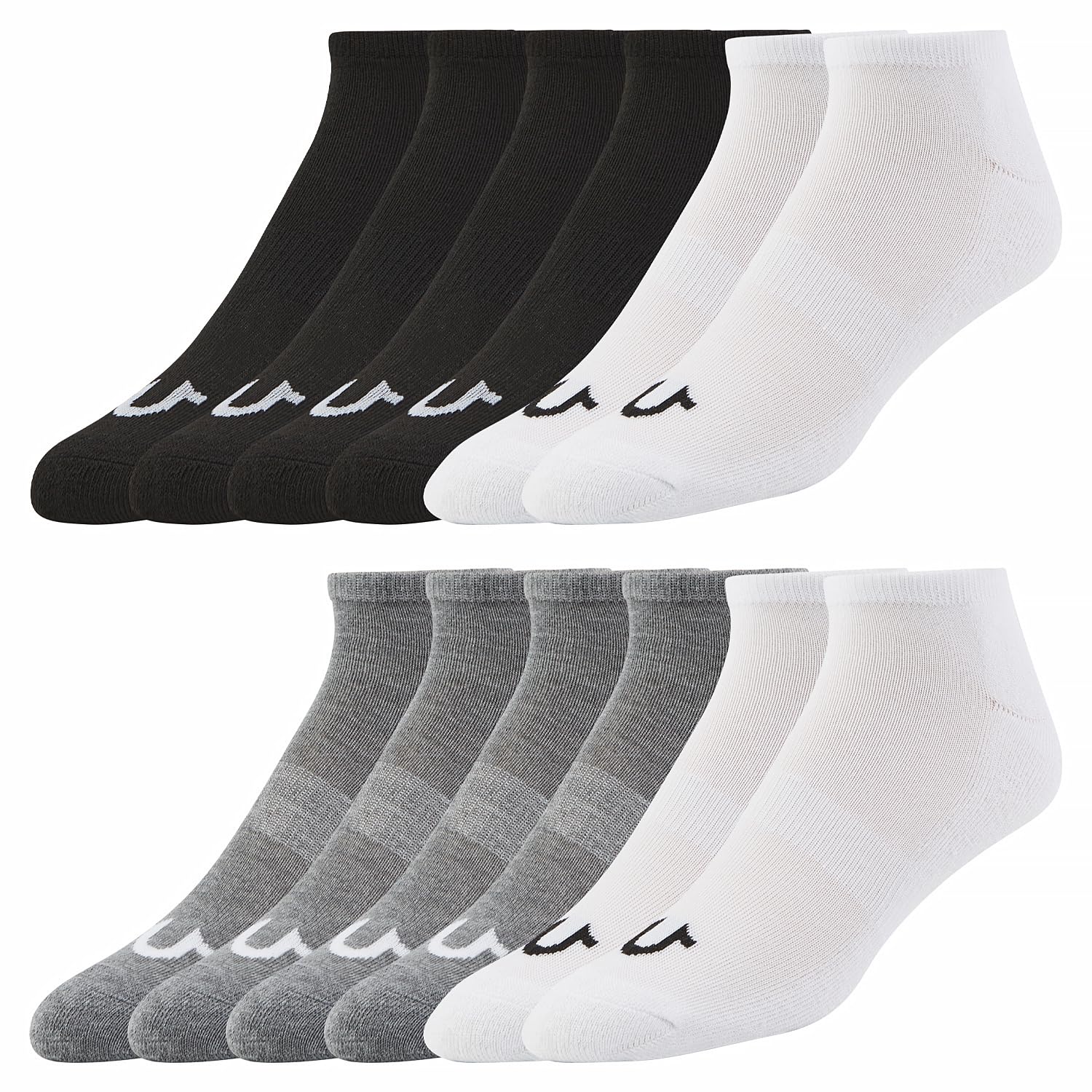 Mens Socks 6 & 12 Pairs No Show Socks for Men Premium Athletic Shoe Size 8-12