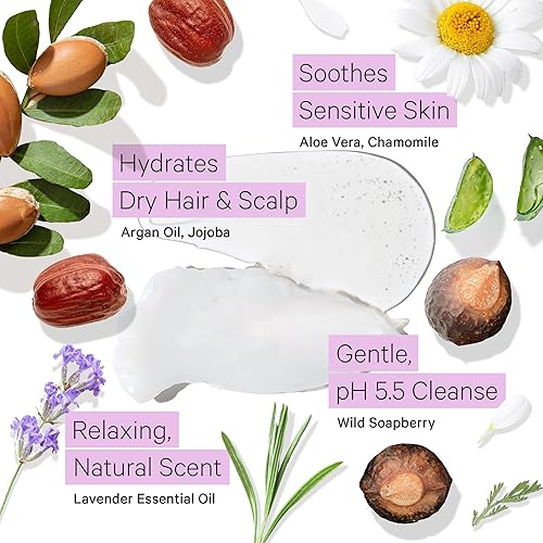 Miniatura 5 de Tree to Tub Jabón corporal de lavanda para piel sensible y piel seca Hidratante sin sulfato Champú y acondicionador pH equilibrado Hidratante Gel