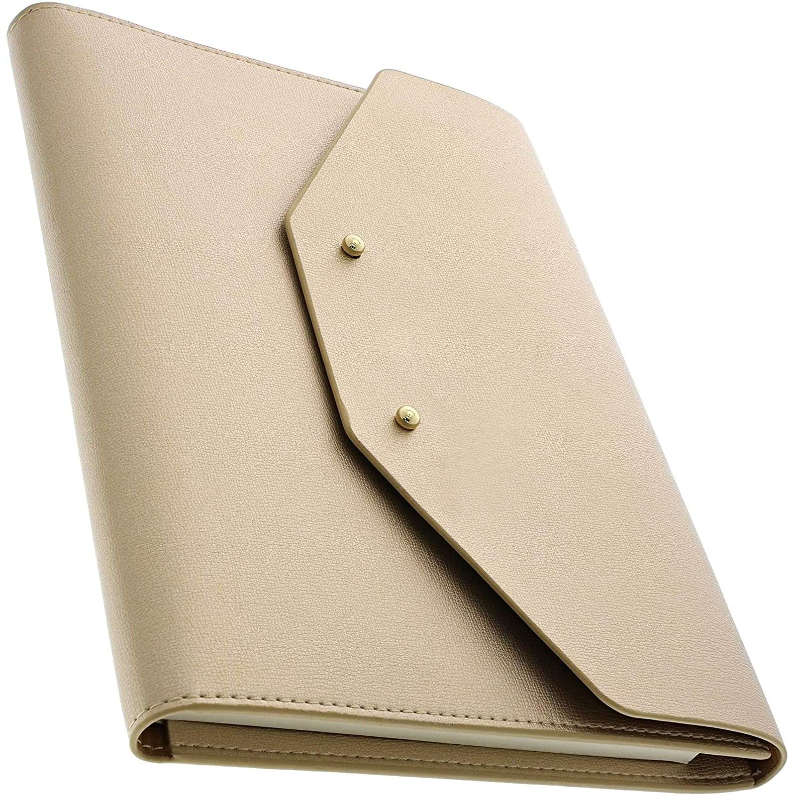 Refillable A5 Faux Leather Journal Binder Notebook (5.5 x 8 Inches, 96 Sheets) Office Product