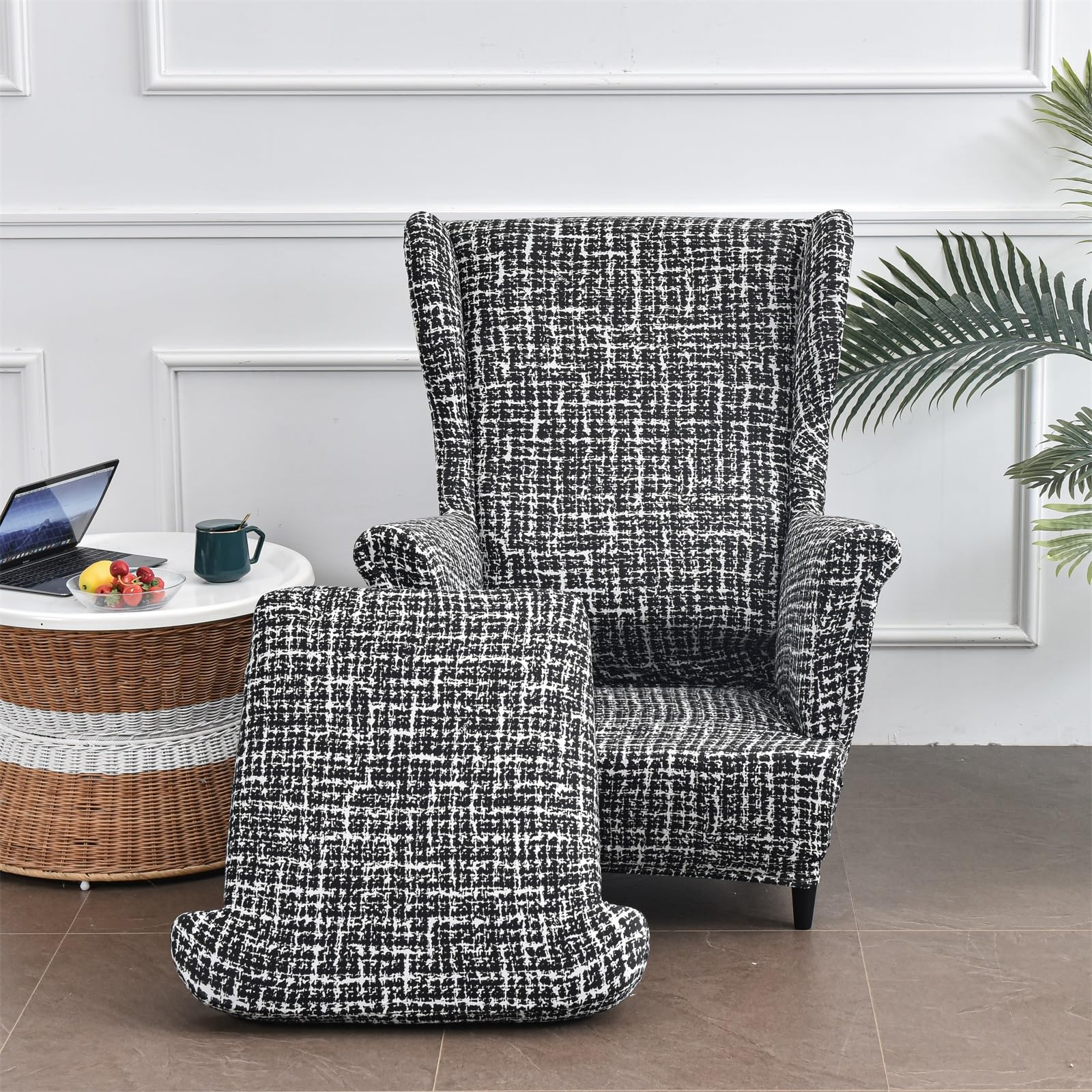 MINGPINHUIUS Wingback Chair Covers - Image 2