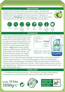 Frosch Classic Dishwasher Tablets 70 Tablets