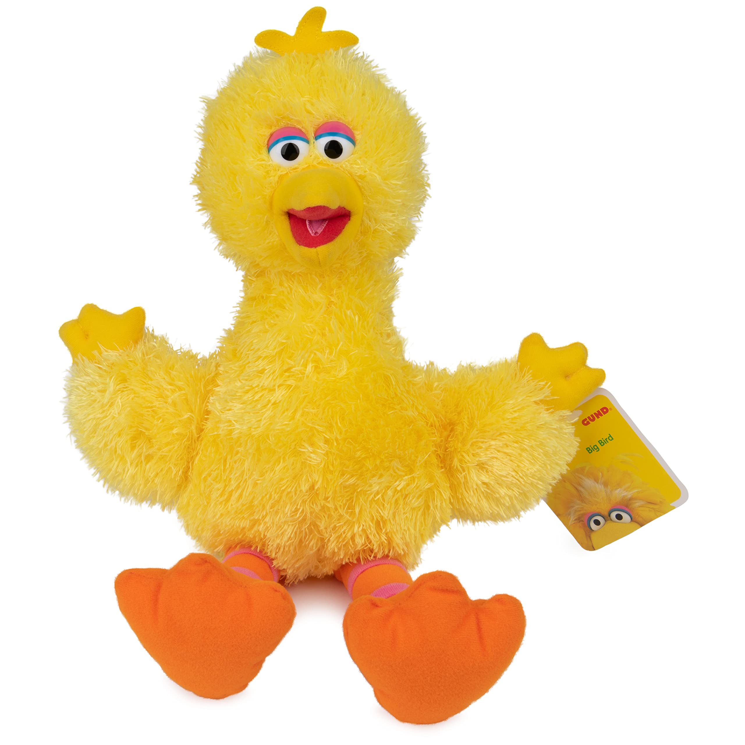 GUND Sesame Street Official Big Bird Muppet Plush, Premium Plush Toy for Ages 1 & Up, Yellow, 14�