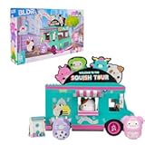 BLDR Squishmallows Squish Tour Van Building Set - Cam The Cat&comma; Bubba The Cow&comma; & Brina The Bigfoot Buildable Figures - Squishmallows Fans 8&plus;&comma; 0098