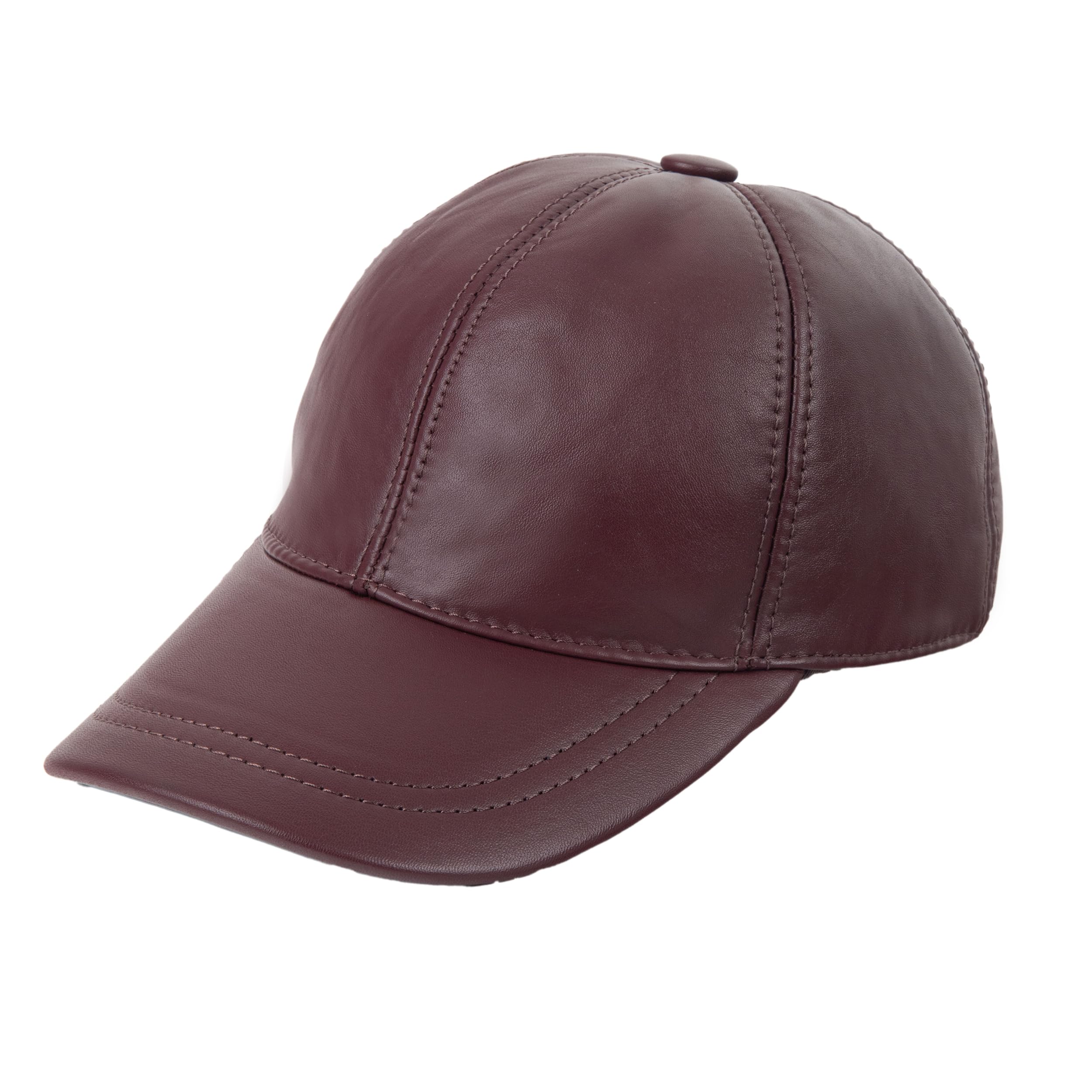 Zessanoleather Baseball Cap 100 Sheep Leather Unisex Mens And